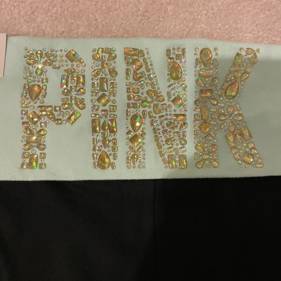 Vs. PINK Y2K foldover bling bootleg leggings-large NWT - Picture 3 of 8